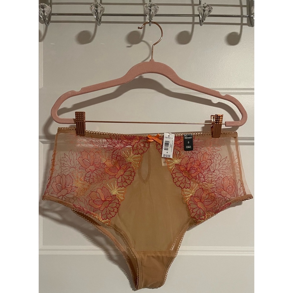 Torrid Rose Dust Lace Babydoll Lingerie Set w/ Panty NWT SZ 0 (12) - Picture 7 of 14